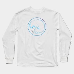 Rei Ayanami's Face - 07A Long Sleeve T-Shirt